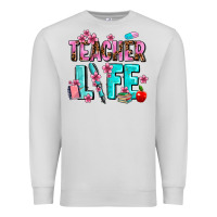 Dove Grey teacher life Premium Sweatshirt - AdoDesignShop