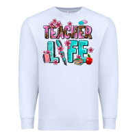 White teacher life Premium Sweatshirt - AdoDesignShop