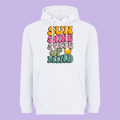 Sun Shine State Of Mind Heavyweight Hoodie Designed By Jahusdesignshop