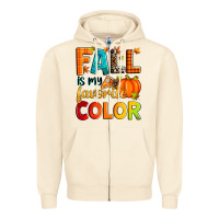 Sandshell fall is my favorite color Zipper Hoodie - Zillion Design Studio