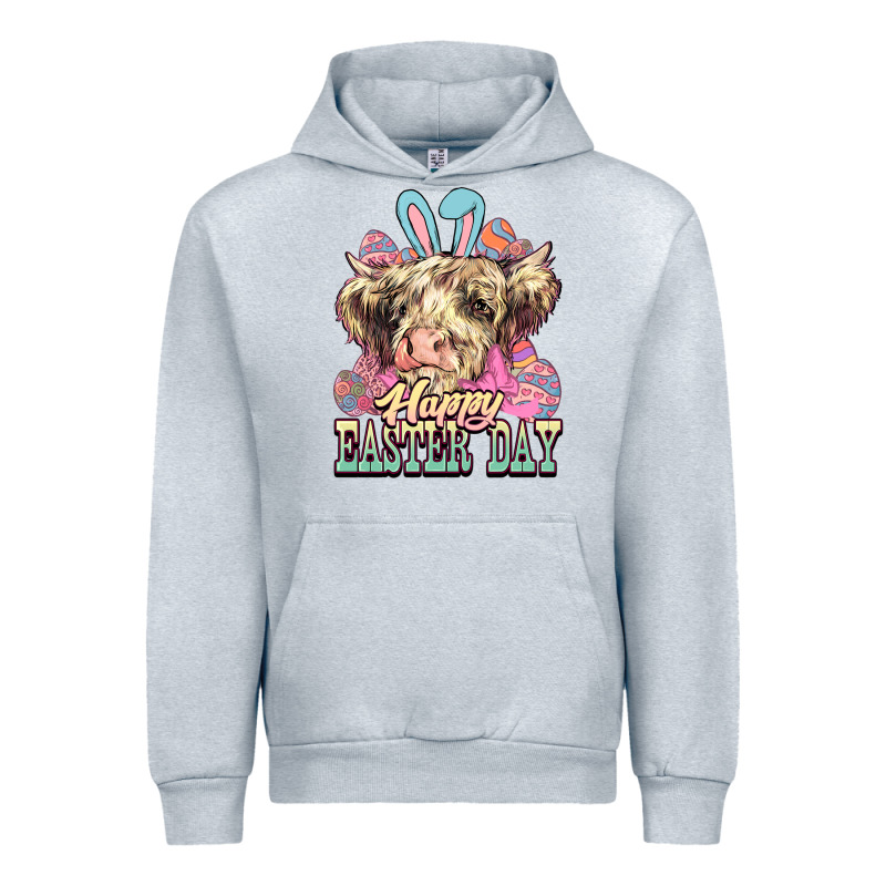 Easter Day Cow Urban Hoodie by NancyCooperArtShop | Teevron