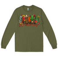 Army Green spanish teacher Long Sleeve Tee - Zillion Design Studio