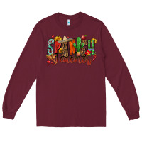 Burgundy spanish teacher Long Sleeve Tee - Zillion Design Studio
