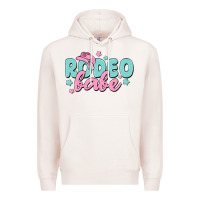 Pale Pink rodeo babe Premium Hoodie - MaliasSmallBusiness