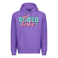 Purple rodeo babe Premium Hoodie - MaliasSmallBusiness