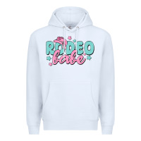 White rodeo babe Premium Hoodie - MaliasSmallBusiness