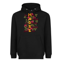 Black ella es mamá Heavyweight Hoodie - JahusDesignShop