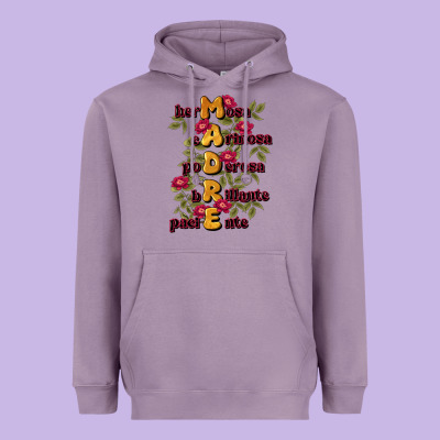 Ella Es Mamá Heavyweight Hoodie Designed By Jahusdesignshop