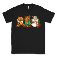 Black Halloween thanksgiving christmas coffee cups Classic Tee - FaDigitalArtStudio
