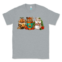 Heather Grey Halloween thanksgiving christmas coffee cups Classic Tee - FaDigitalArtStudio