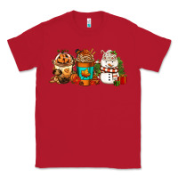 Red Halloween thanksgiving christmas coffee cups Classic Tee - FaDigitalArtStudio