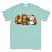 Seafoam Halloween thanksgiving christmas coffee cups Classic Tee - FaDigitalArtStudio