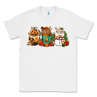 White Halloween thanksgiving christmas coffee cups Classic Tee - FaDigitalArtStudio