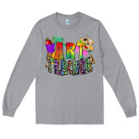 Heather Grey art teacher Long Sleeve Tee - Zillion Design Studio