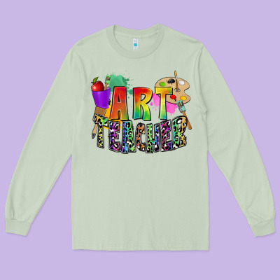 Art Teacher Long Sleeve Tee Designed By Zillion Design Studio
