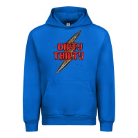 Cobalt dirty thirty lightning bolt Urban Hoodie - MaliasSmallBusiness