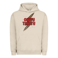 Pigment French Oak dirty thirty lightning bolt Urban Hoodie - MaliasSmallBusiness