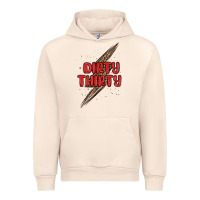 Sandshell dirty thirty lightning bolt Urban Hoodie - MaliasSmallBusiness