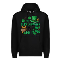Black the leprechauns made me do it Premium Hoodie - MaliasSmallBusiness