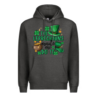 Charcoal Heather the leprechauns made me do it Premium Hoodie - MaliasSmallBusiness