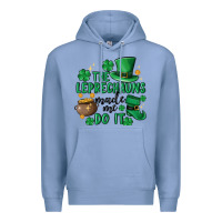 Colony Blue the leprechauns made me do it Premium Hoodie - MaliasSmallBusiness