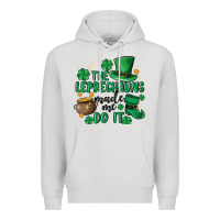 Dove Grey the leprechauns made me do it Premium Hoodie - MaliasSmallBusiness
