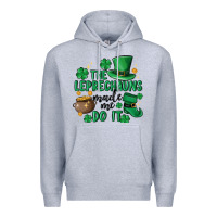 Heather Grey the leprechauns made me do it Premium Hoodie - MaliasSmallBusiness