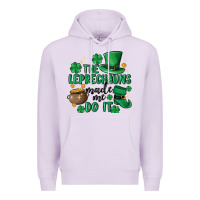 Lilac the leprechauns made me do it Premium Hoodie - MaliasSmallBusiness
