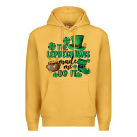 Mustard the leprechauns made me do it Premium Hoodie - MaliasSmallBusiness