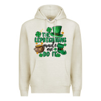 Oatmeal Heather the leprechauns made me do it Premium Hoodie - MaliasSmallBusiness