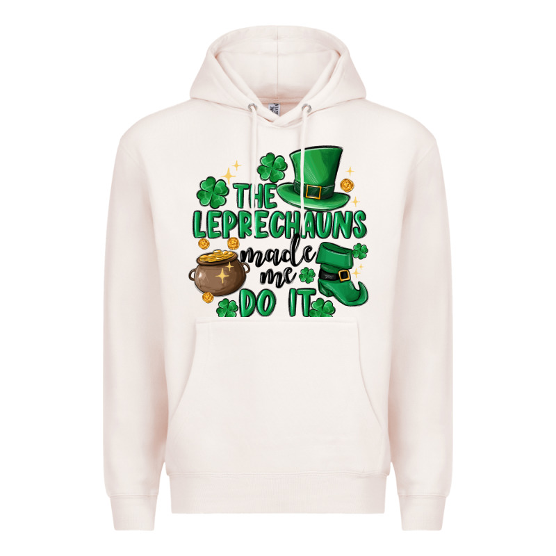 The Leprechauns Made Me Do It Premium Hoodie by MaliasSmallBusiness | Teevron