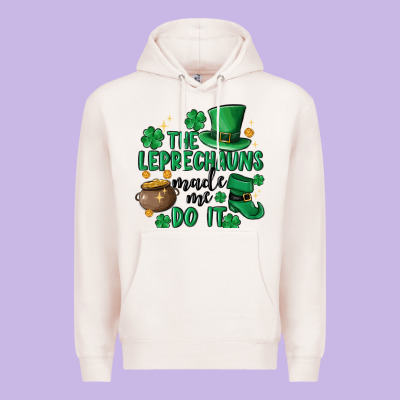 The Leprechauns Made Me Do It Premium Hoodie Designed By Maliassmallbusiness