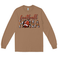 Toasted Coconut football nana with leopard Long Sleeve Tee - texasbilliewilder