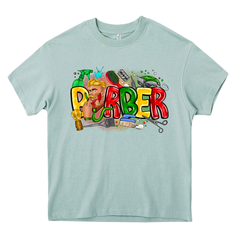 Barber Heavy Core Tee by CowhideDigitalArt | Teevron