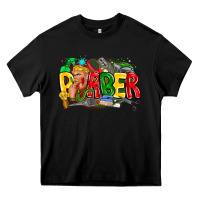 Black barber Heavy Core Tee - CowhideDigitalArt