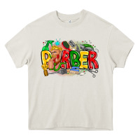 Cream barber Heavy Core Tee - CowhideDigitalArt