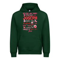Forest Green believe like mary trust like joseph valentine s da Urban Hoodie - MaliasSmallBusiness