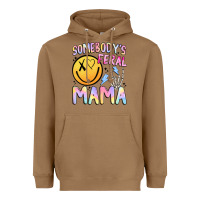 Toasted Coconut somebody's feral mama Heavyweight Hoodie - JahusDesignShop