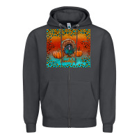 Smoke thankful with turkey and pumpkins Zipper Hoodie - RanaPortraitStore