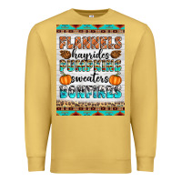Antique Gold Flannels Hayrides Pumpkins Sweaters Bonfires Premium Sweatshirt - Artiststas
