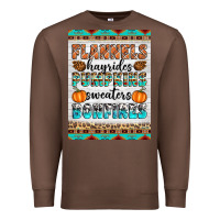 Chestnut Flannels Hayrides Pumpkins Sweaters Bonfires Premium Sweatshirt - Artiststas
