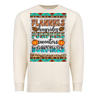 Sandshell Flannels Hayrides Pumpkins Sweaters Bonfires Premium Sweatshirt - Artiststas
