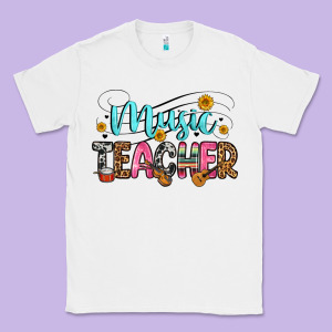 Music Teacher Classic Tee Designed By Zillion Design Studio