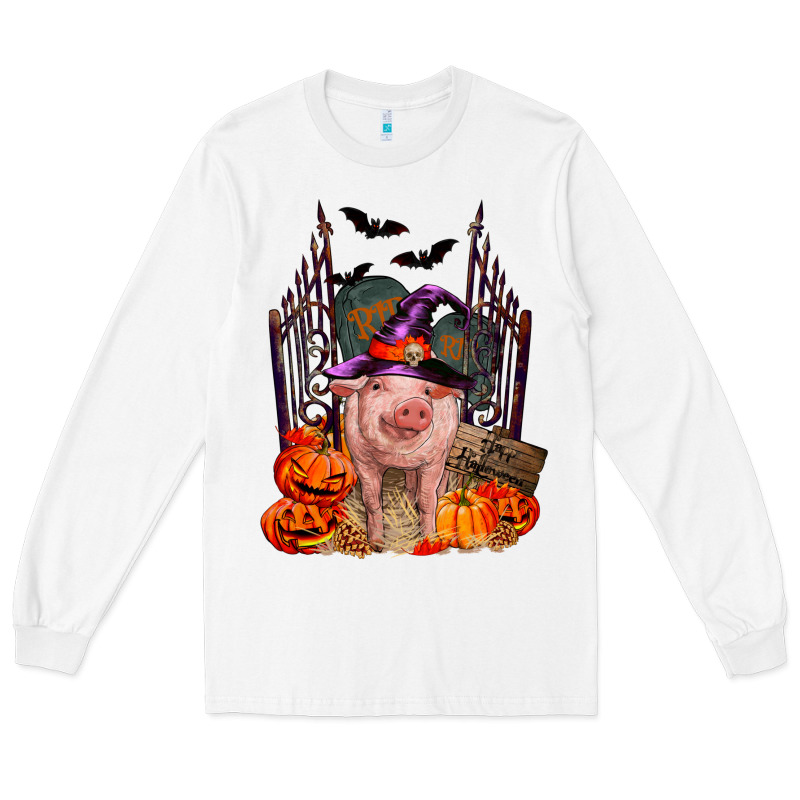 Pig Halloween Long Sleeve Tee by RanaPortraitStore | Teevron
