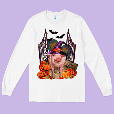 Long Sleeve Tee Pig halloween