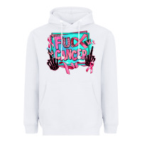 White fuck cancer Heavyweight Hoodie - AdoDesignShop