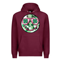 Burgundy st patrick's smiley Premium Hoodie - MaliasSmallBusiness