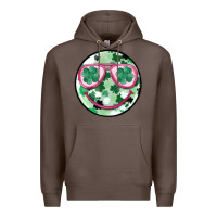 Coffee st patrick's smiley Premium Hoodie - MaliasSmallBusiness