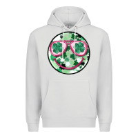 Dove Grey st patrick's smiley Premium Hoodie - MaliasSmallBusiness