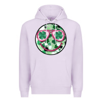 Lilac st patrick's smiley Premium Hoodie - MaliasSmallBusiness